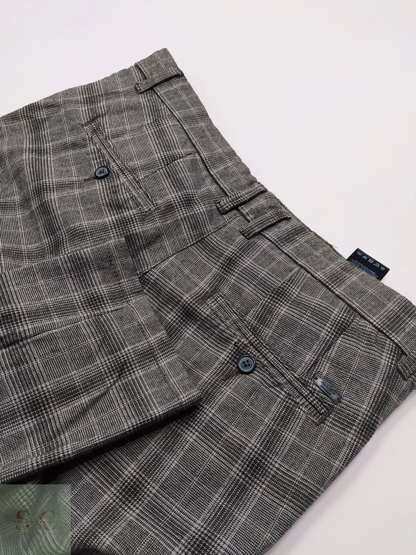 Pantalón Sastre en Patronaje de Cuadros Glen Check Finshley & Harding Talla L (47) 6