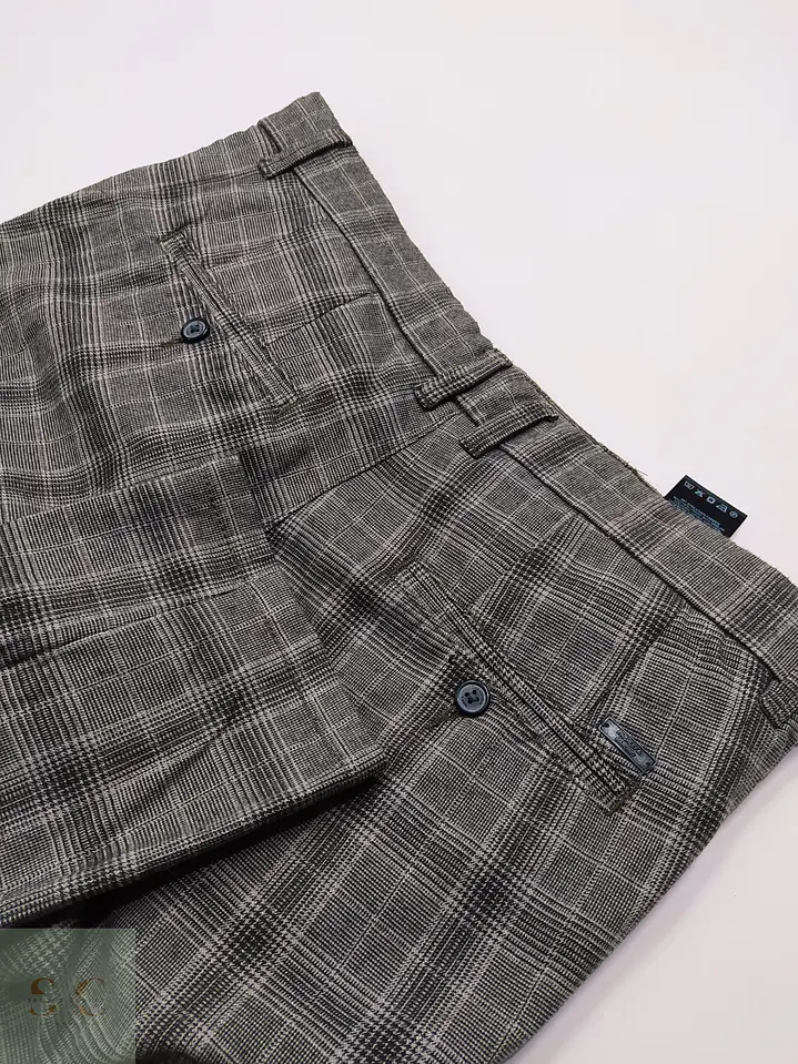 Pantalón Sastre en Patronaje de Cuadros Glen Check Finshley & Harding Talla L (47) 6