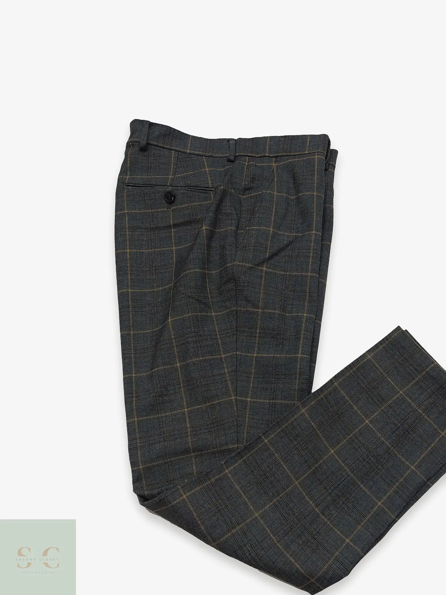 Pantalón Sastre en Cuadro Glen Check Selected Homme Talla M (43) 1