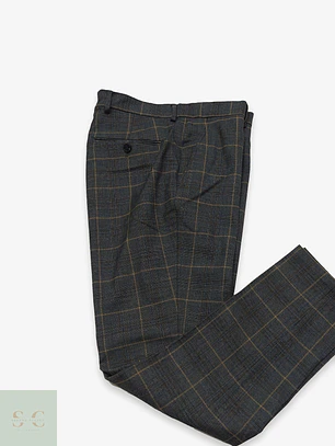 Pantalón Sastre en Cuadro Glen Check Selected Homme Talla M (43)
