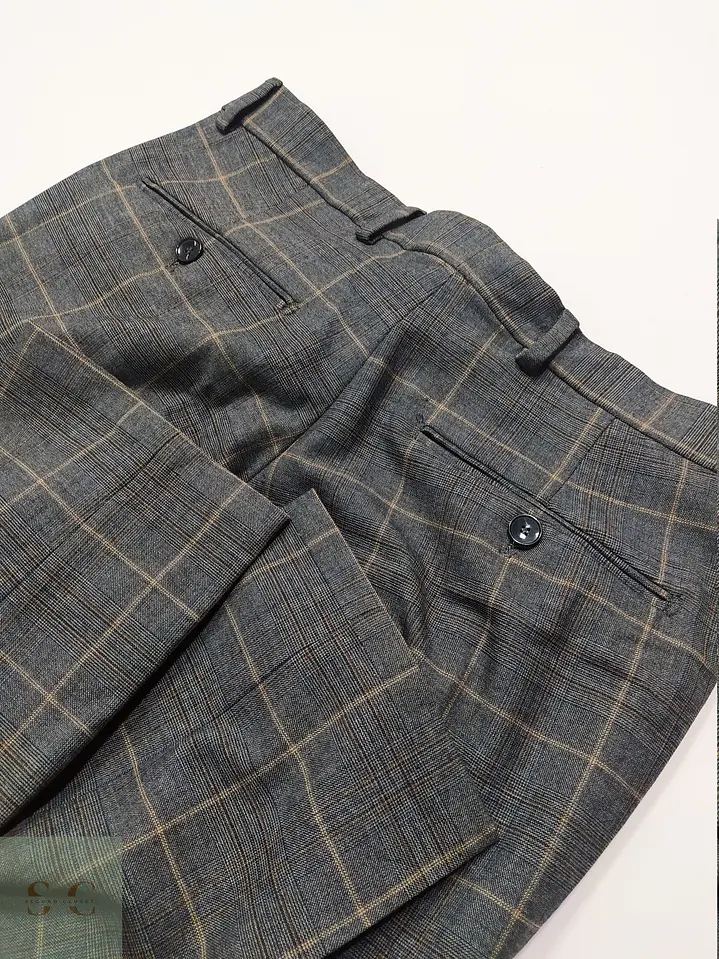 Pantalón Sastre en Cuadro Glen Check Selected Homme Talla M (43) 6