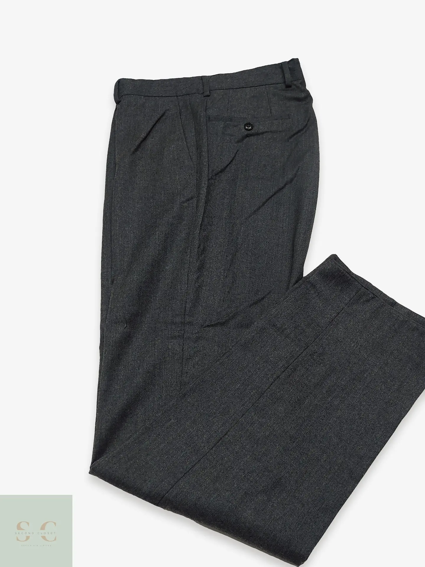 Pantalón Sastre en Lana Marengo Roy Robson Talla L (44) 1