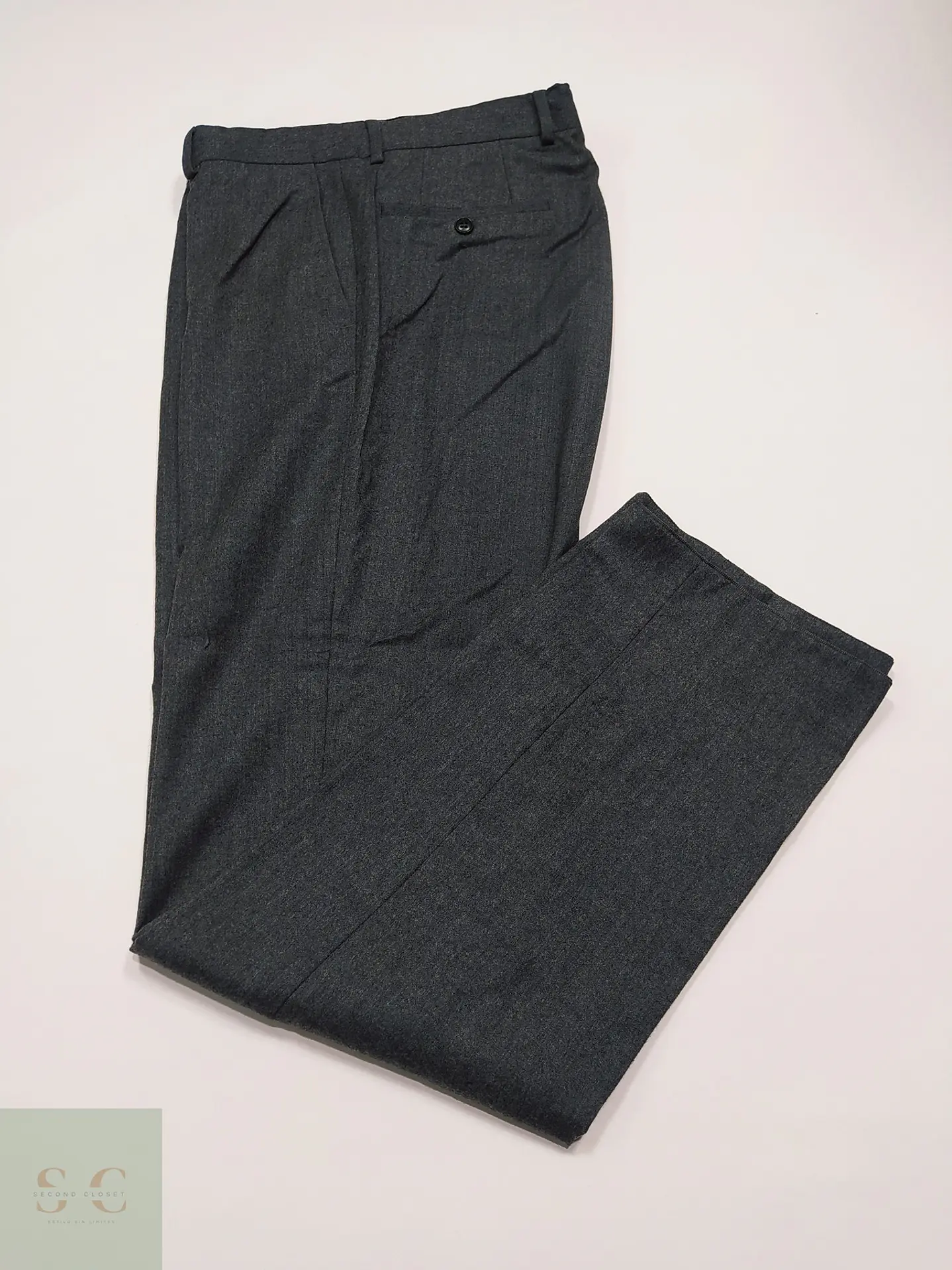 Pantalón Sastre en Lana Marengo Roy Robson Talla L (44) 2