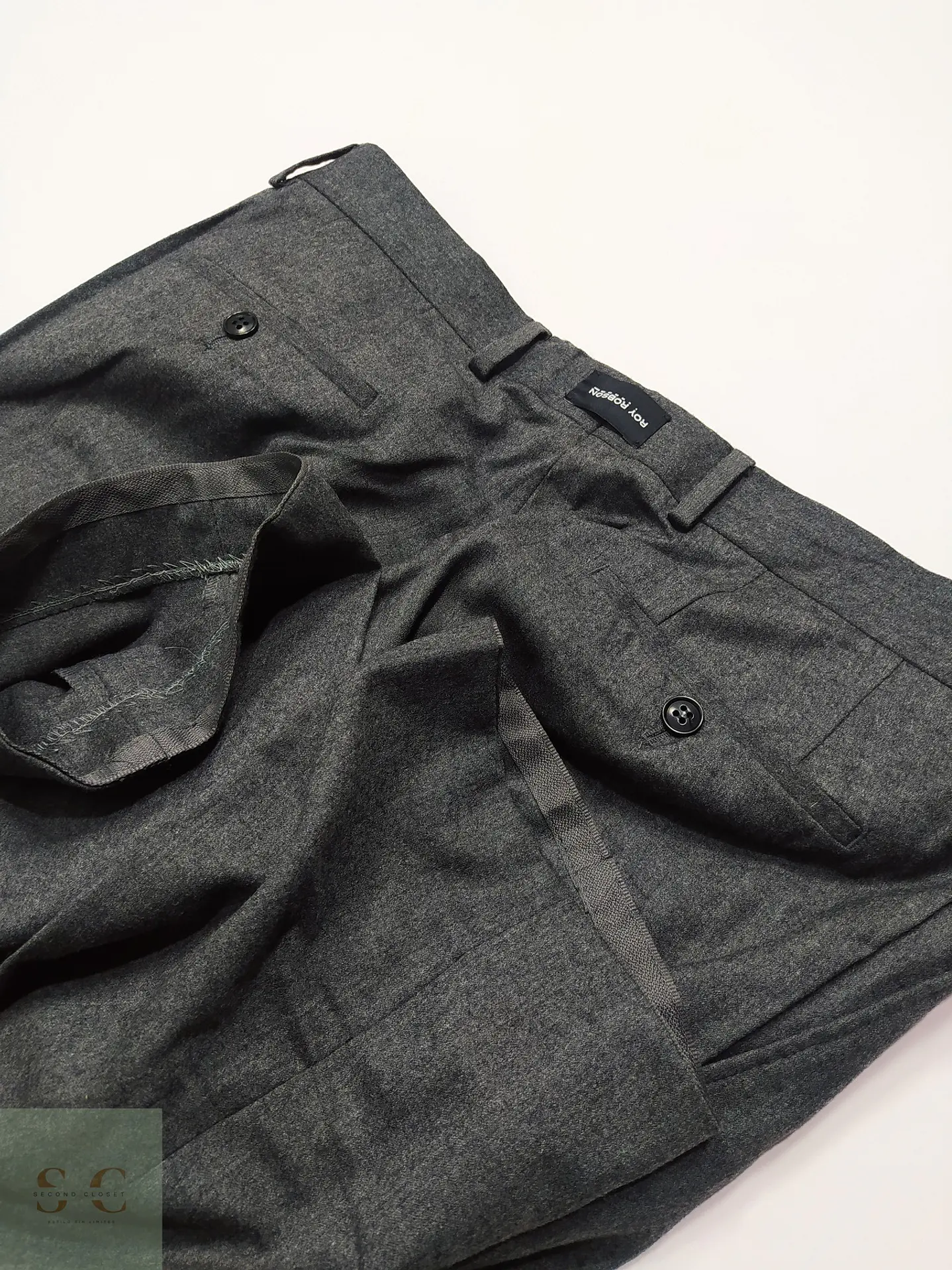 Pantalón Sastre en Lana Marengo Roy Robson Talla L (44) 6