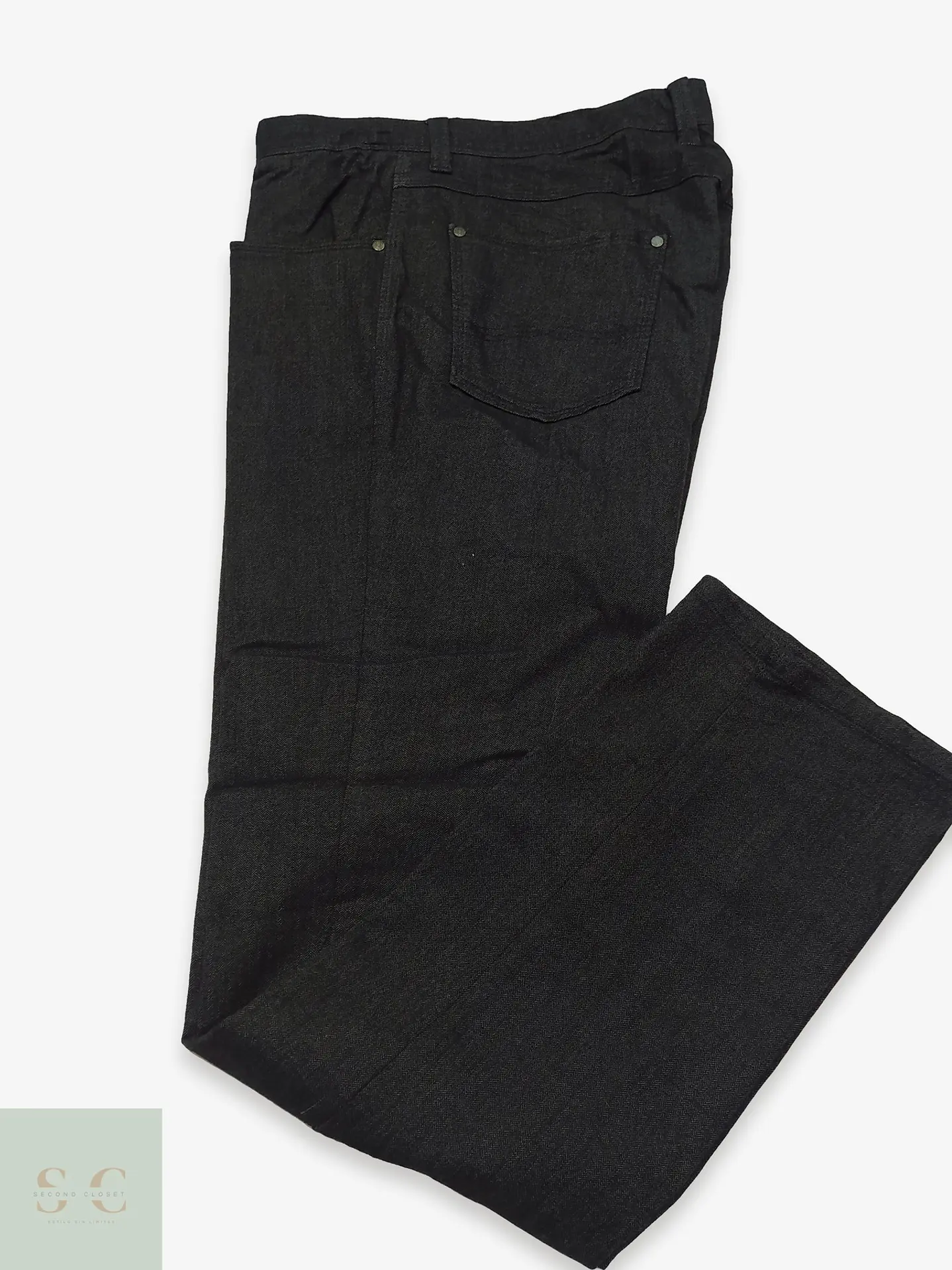 Pantalón Recto de Tejido Estructurado Bugatti Talla XL (49) 1