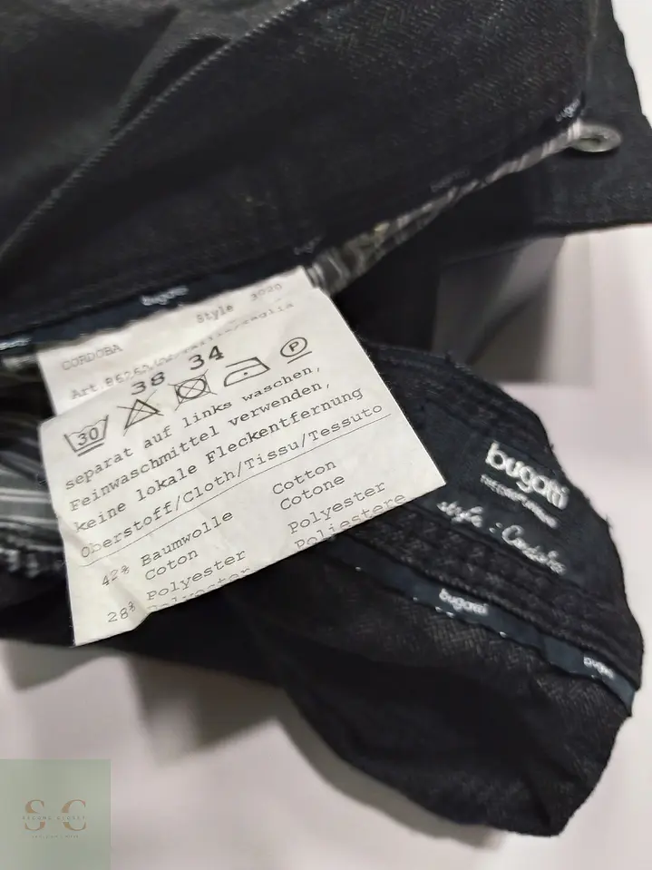 Pantalón Recto de Tejido Estructurado Bugatti Talla XL (49) 5