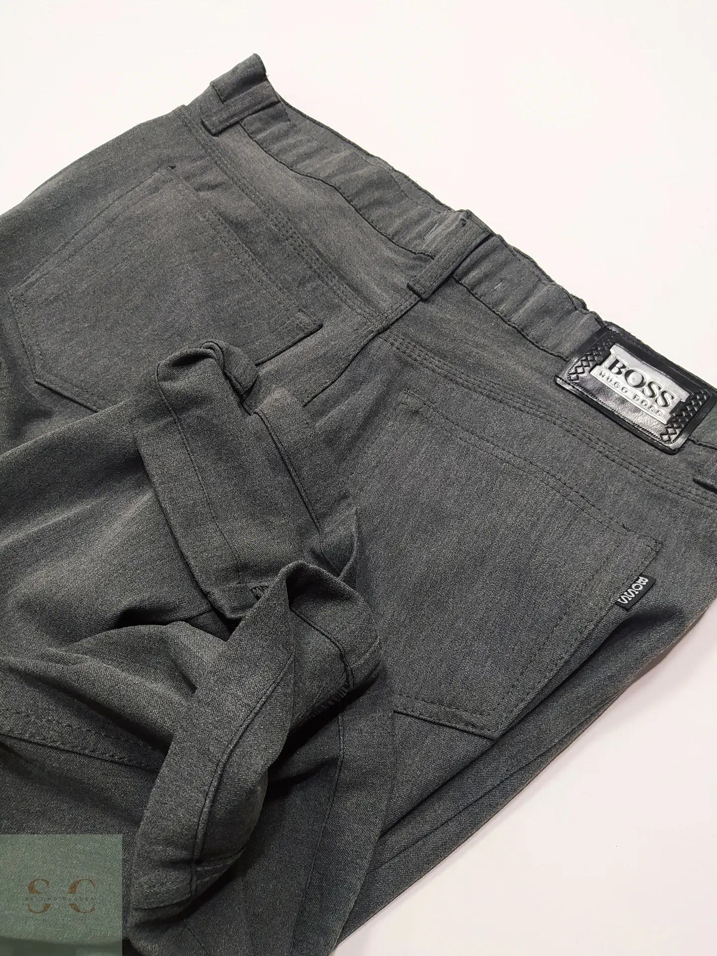 Pantalón Recto de Algodón y Licra Hugo Boss Talla XL (50) 6