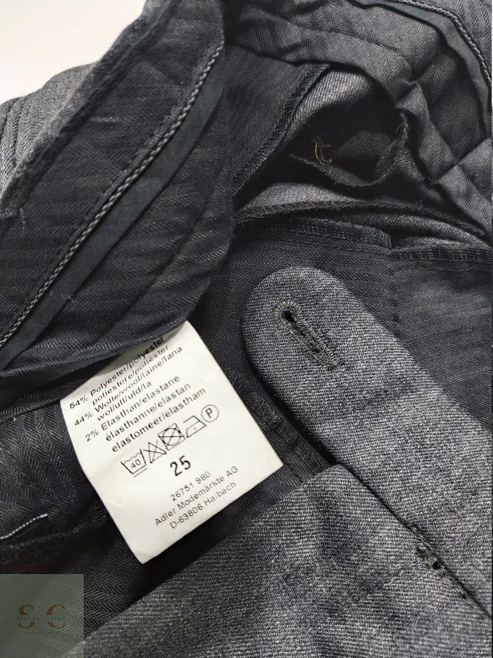 Pantalón Sastre Clásico Gris Antracita Adler Modemärkte Talla L (46) 5