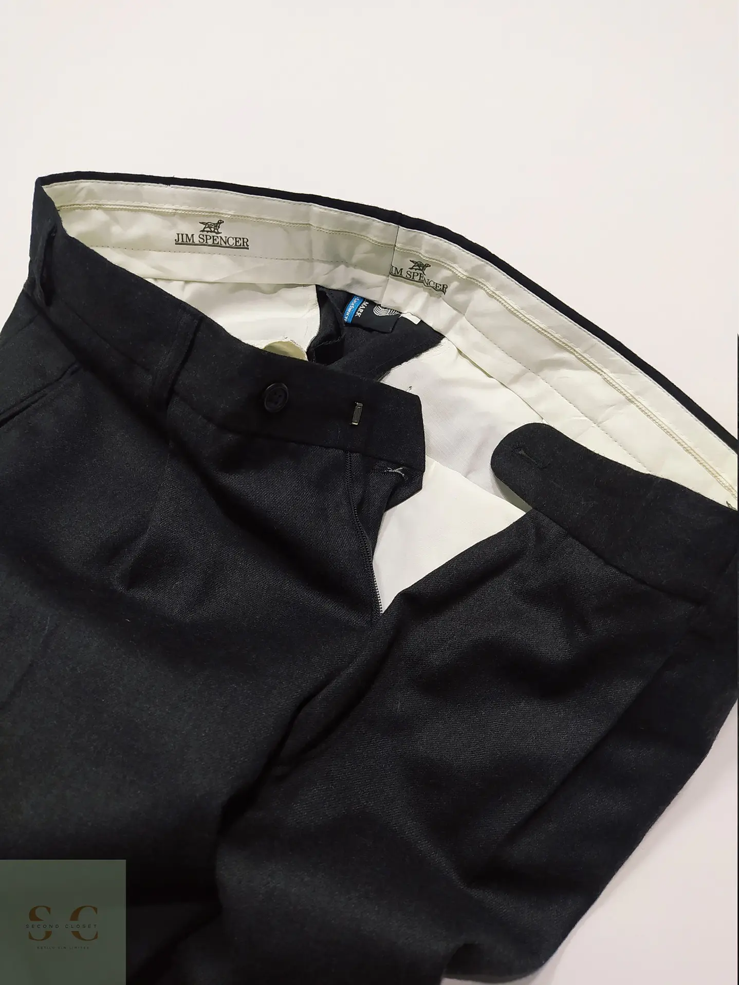 Pantalón Sastre de Pura Lana Virgen Jim Spencer Talla M (43) 4