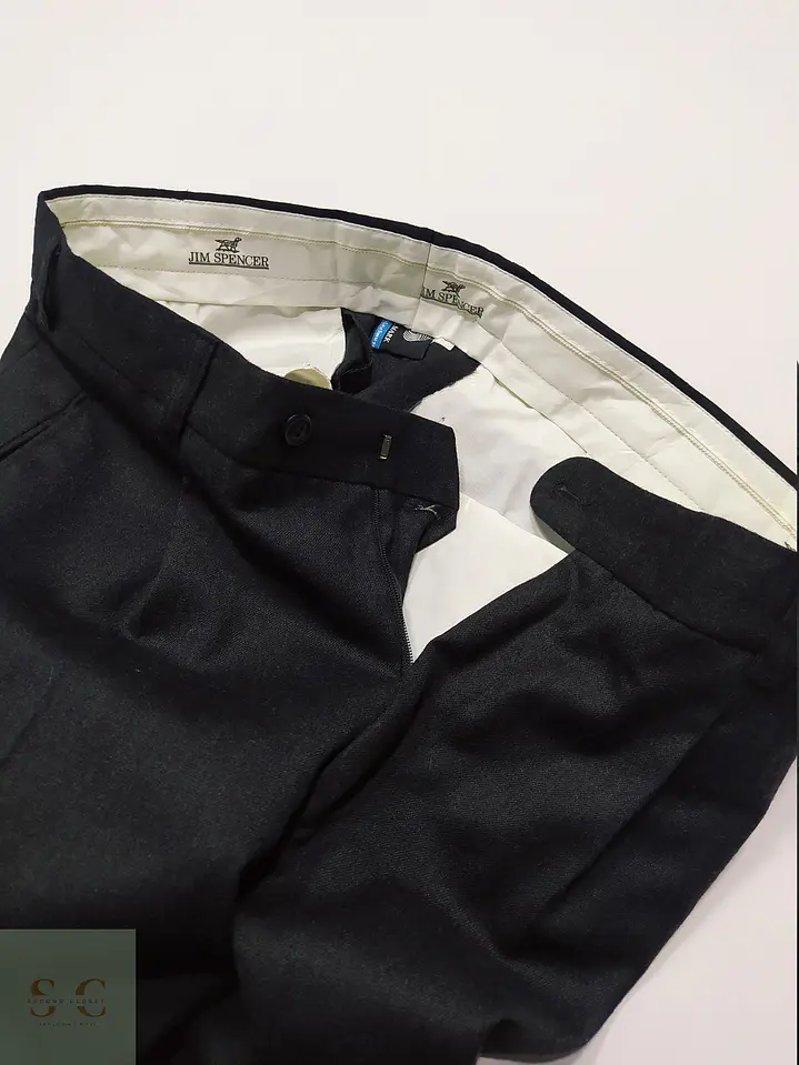 Pantalón Sastre de Pura Lana Virgen Jim Spencer Talla M (43) 4