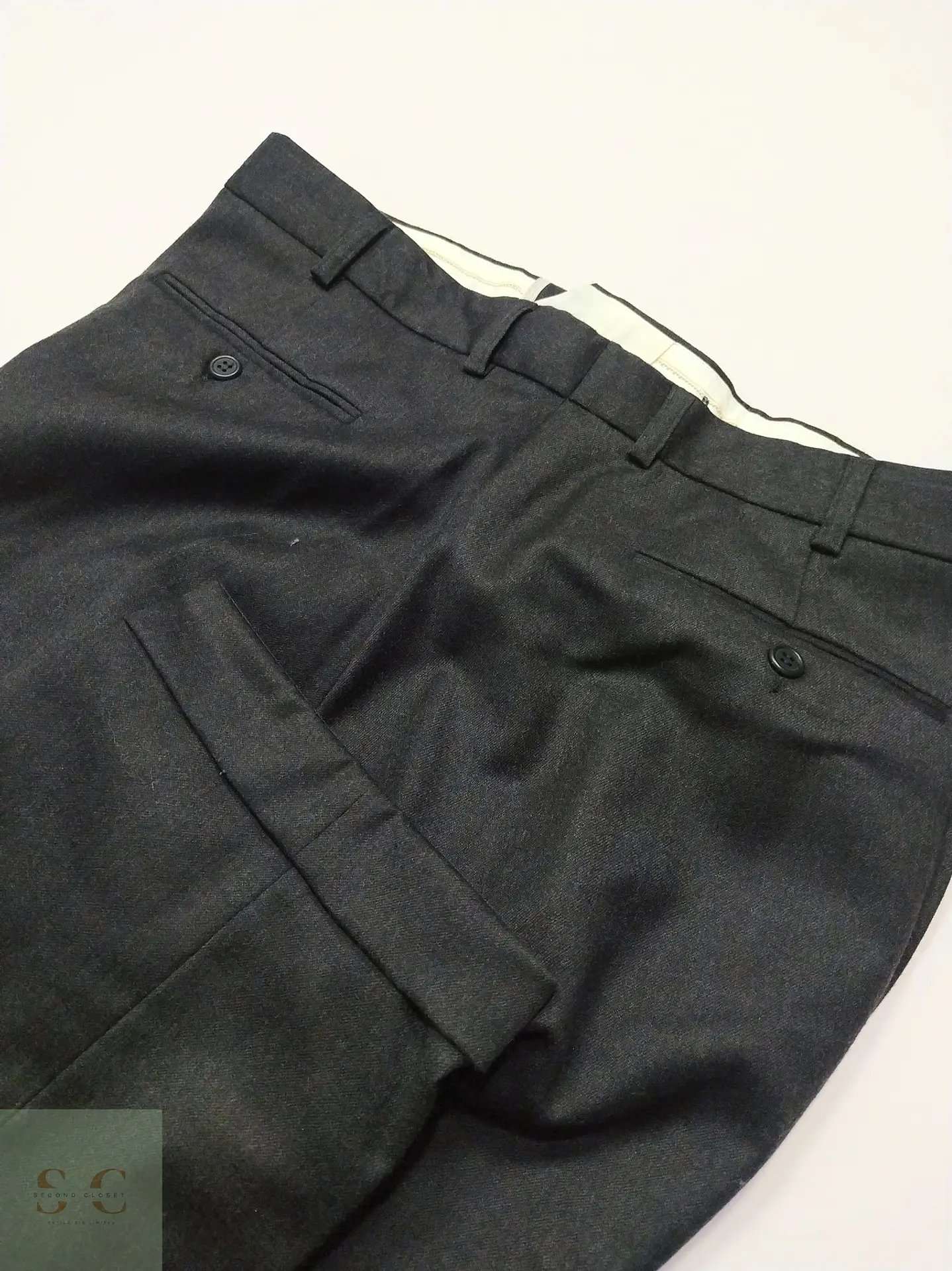 Pantalón Sastre de Pura Lana Virgen Jim Spencer Talla M (43) 6