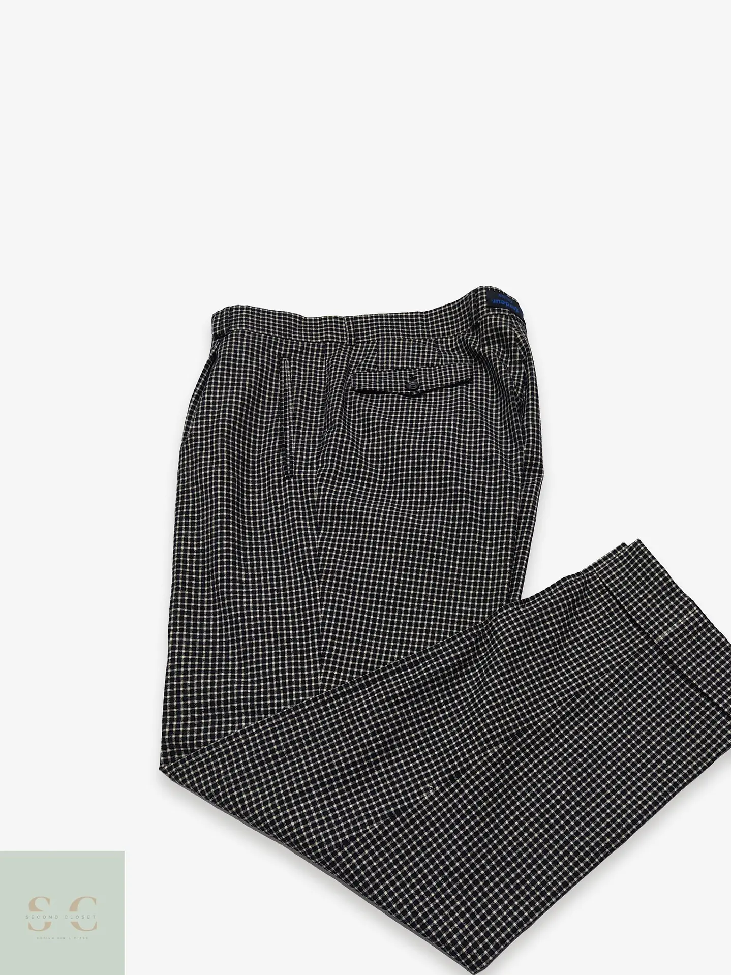 Pantalón Sastre de Lana a Micro Cuadros Gardeur Talla L (46) 1