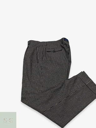 Pantalón Sastre de Lana a Micro Cuadros Gardeur Talla L (46)