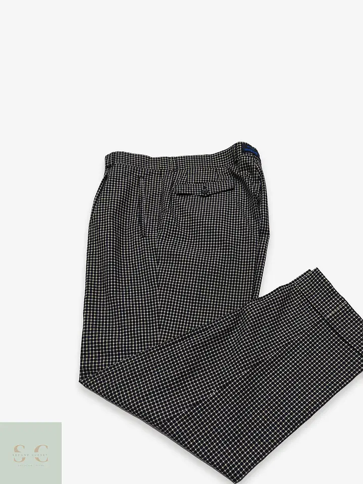 Pantalón Sastre de Lana a Micro Cuadros Gardeur Talla L (46) 1