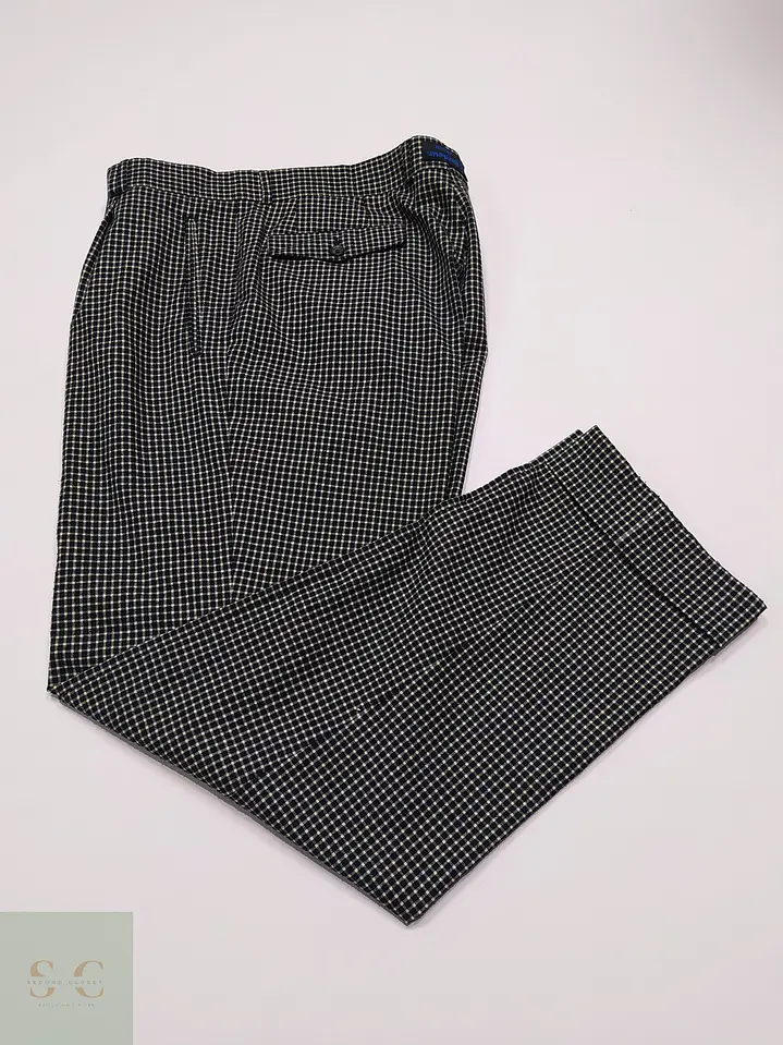 Pantalón Sastre de Lana a Micro Cuadros Gardeur Talla L (46) 2