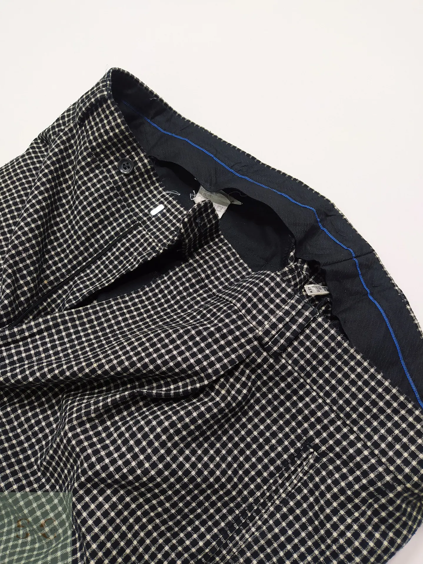 Pantalón Sastre de Lana a Micro Cuadros Gardeur Talla L (46) 6