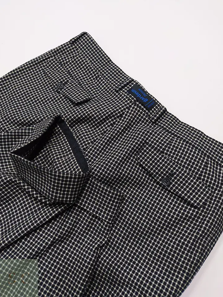 Pantalón Sastre de Lana a Micro Cuadros Gardeur Talla L (46) 7