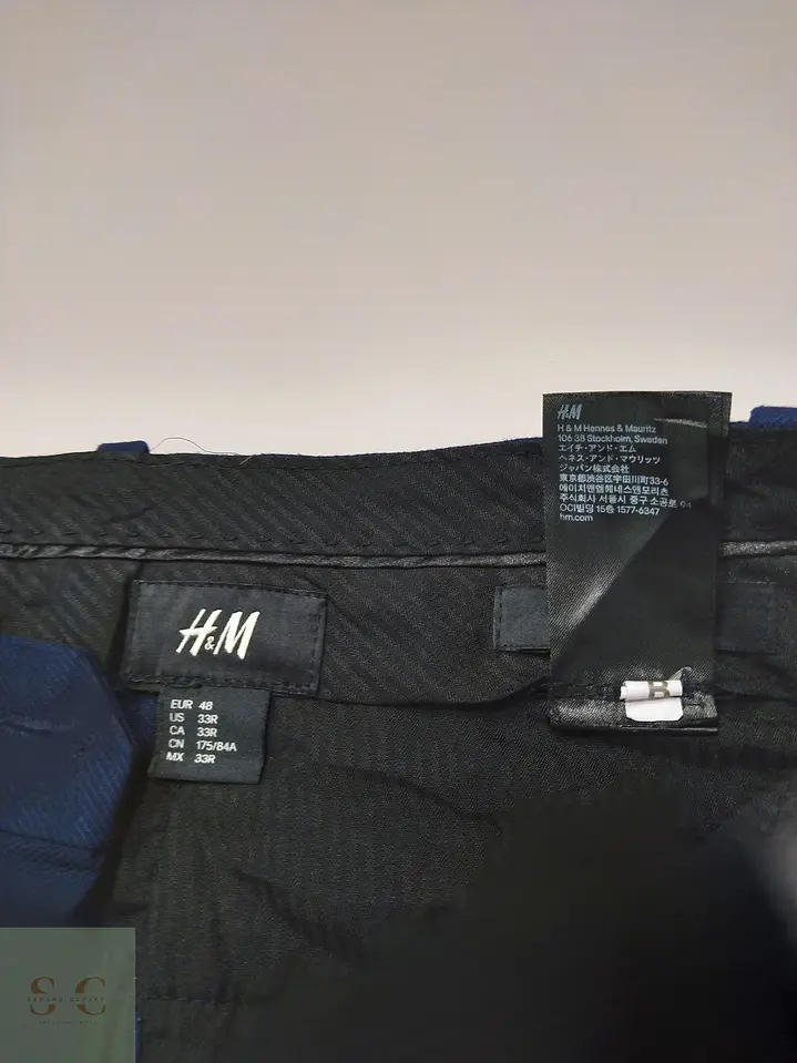 Pantalón Sastre Formal Azul Marino H&M Talla M (42) 5