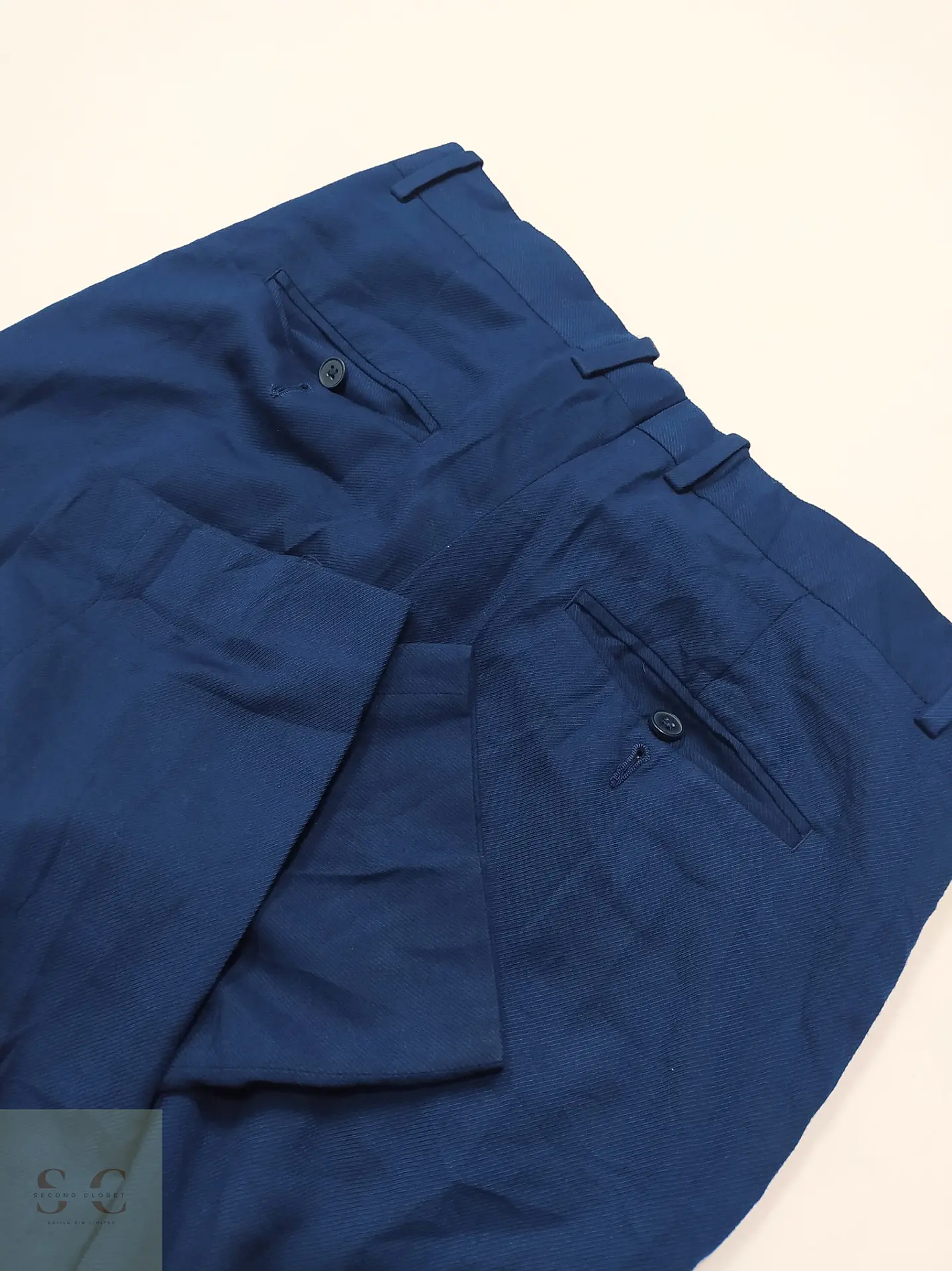 Pantalón Sastre Formal Azul Marino H&M Talla M (42) 6