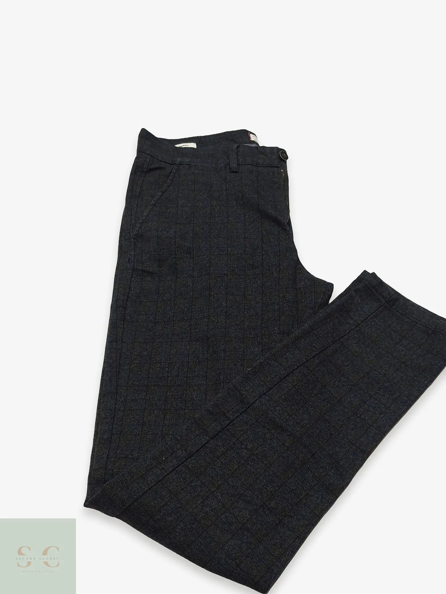Pantalón Sastre Corte Slim a Cuadros Jack & Jones Talla L (44) 1