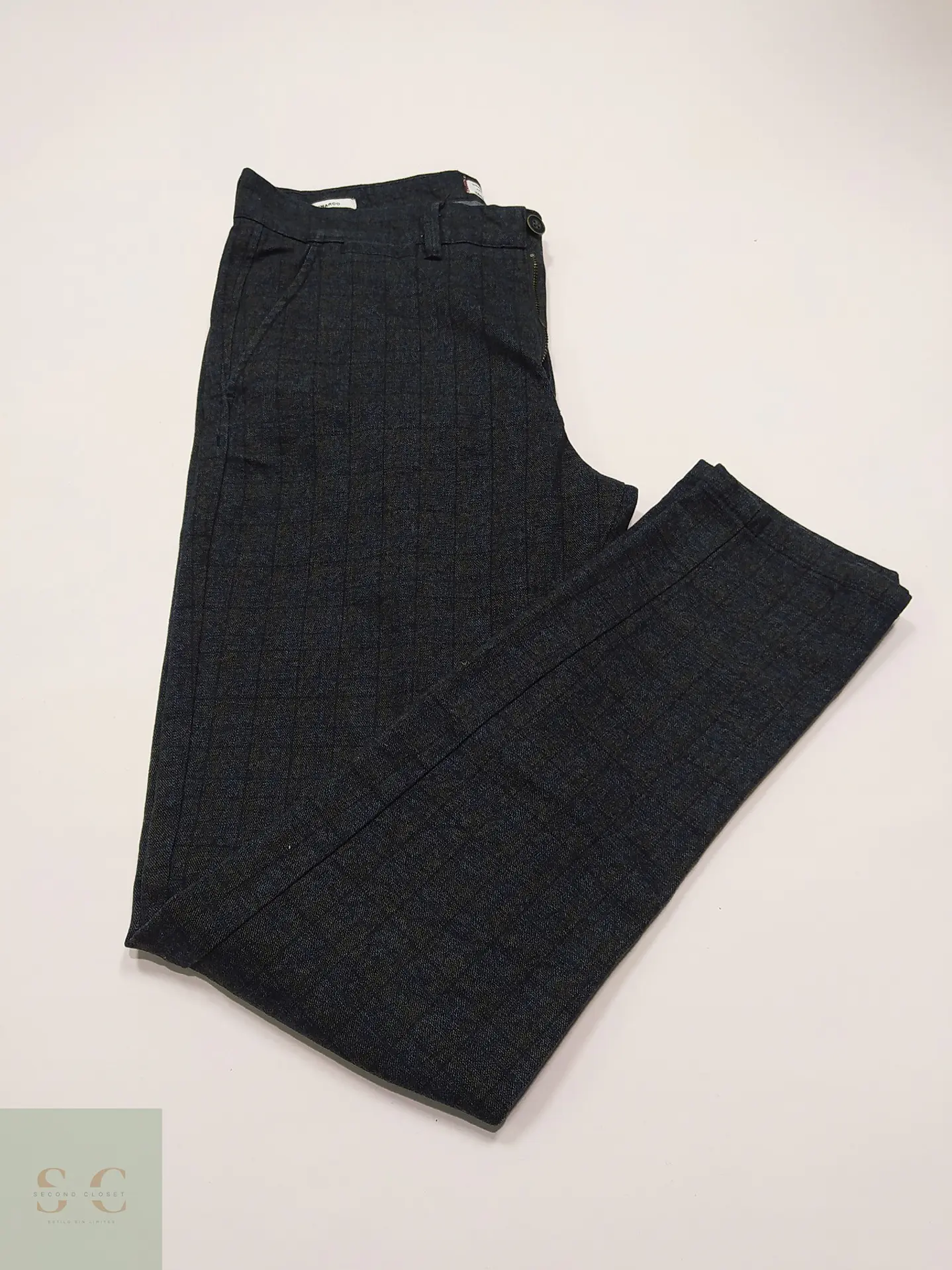 Pantalón Sastre Corte Slim a Cuadros Jack & Jones Talla L (44) 2
