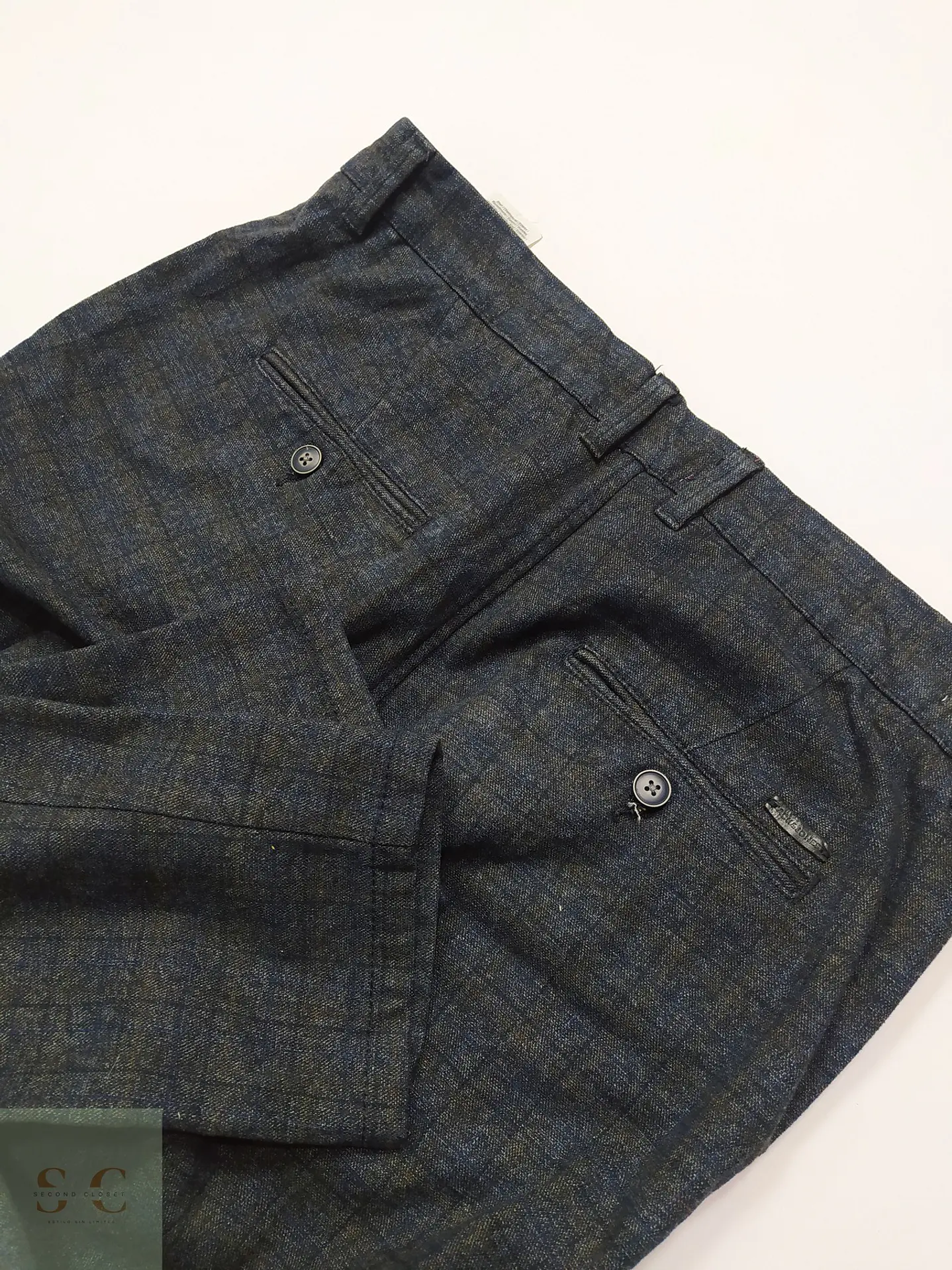 Pantalón Sastre Corte Slim a Cuadros Jack & Jones Talla L (44) 6