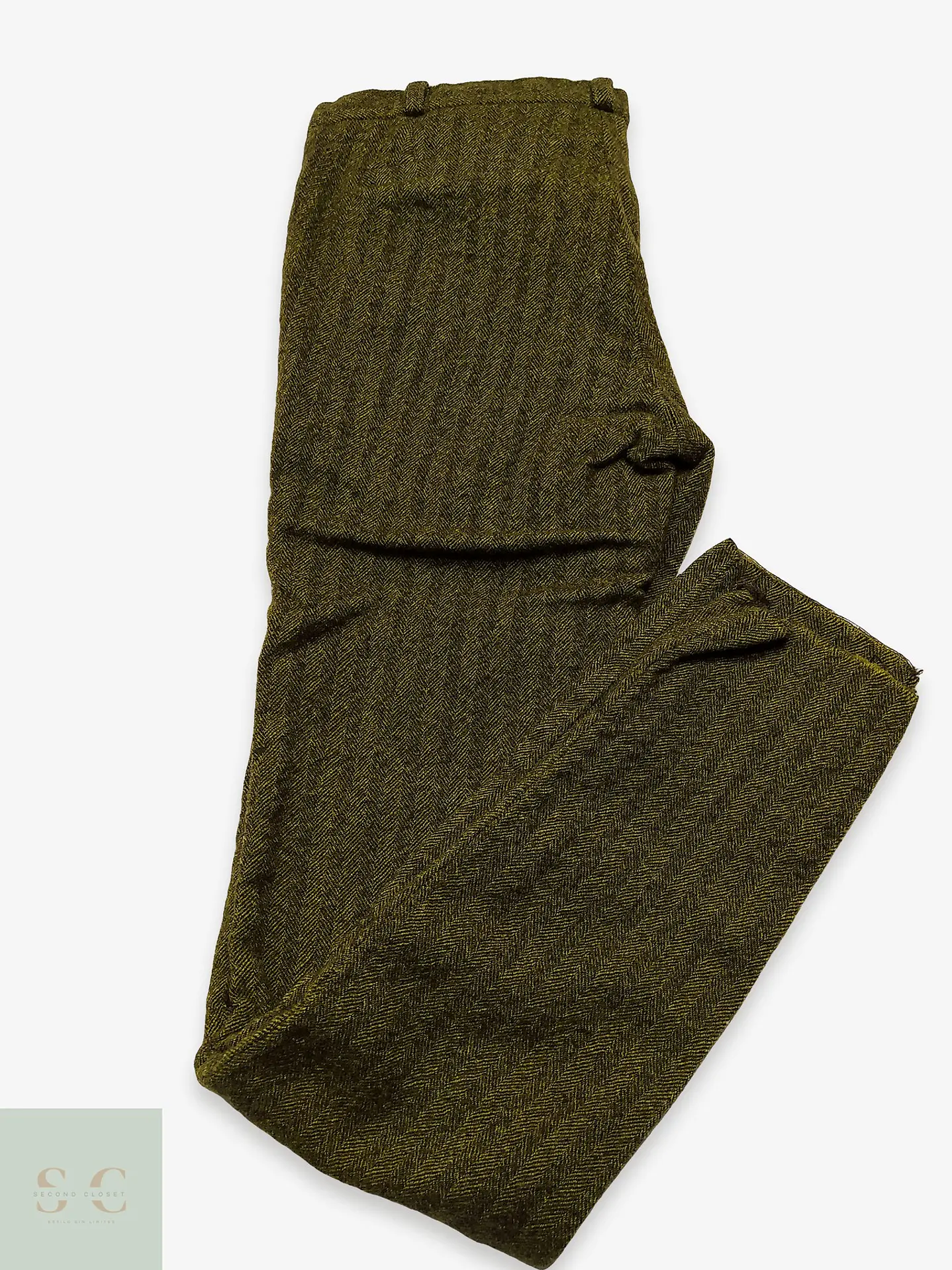 Pantalón Sastre de Tweed en Espiga Talla M (40) 1
