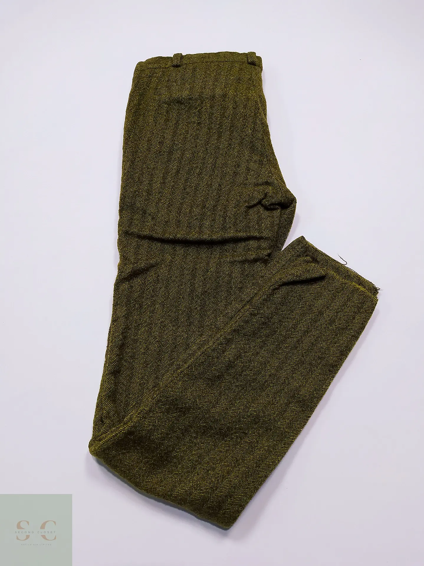 Pantalón Sastre de Tweed en Espiga Talla M (40) 2