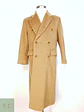 Abrigo Largo Cruzado Camel Italiano 100% Lana Virgen Talla M - Miniatura 2