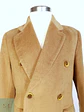 Abrigo Largo Cruzado Camel Italiano 100% Lana Virgen Talla M - Miniatura 4