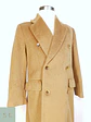 Abrigo Largo Cruzado Camel Italiano 100% Lana Virgen Talla M - Miniatura 6