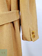 Abrigo Largo Cruzado Camel Italiano 100% Lana Virgen Talla M - Miniatura 19