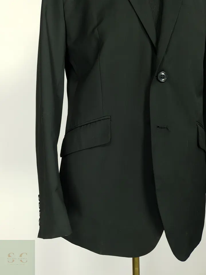 Blazer Formal Monopecho Negro H&M Talla SM 3