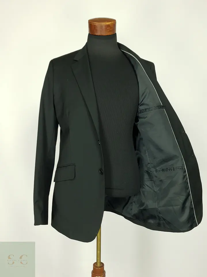 Blazer Formal Monopecho Negro H&M Talla SM 7