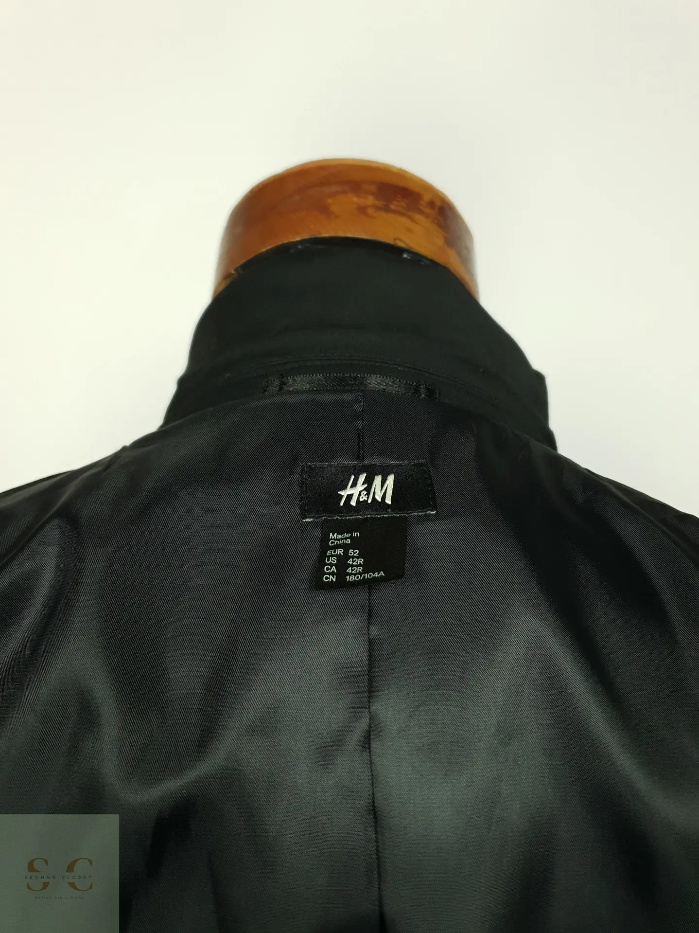 Blazer Formal Monopecho Negro H&M Talla SM 9