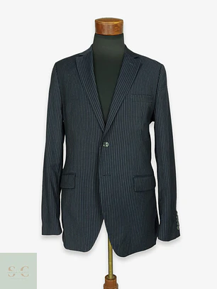 Blazer de Raya Diplomática en Pura Lana Finshley & Harding Talla SM