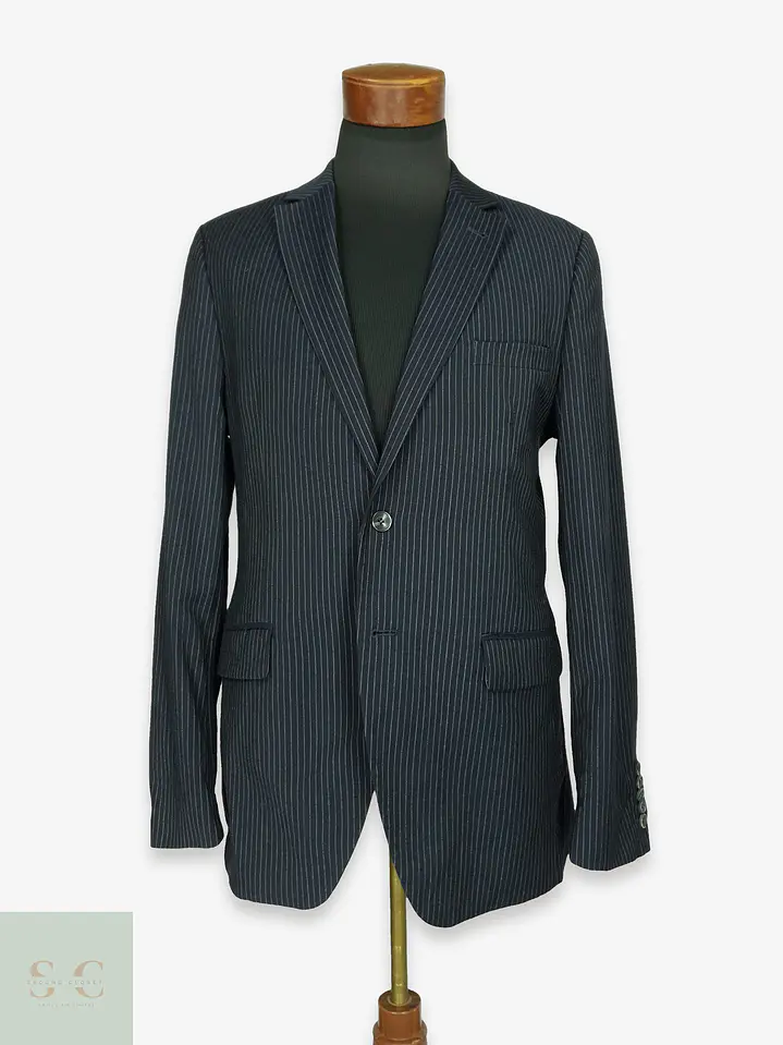 Blazer de Raya Diplomática en Pura Lana Finshley & Harding Talla SM 1