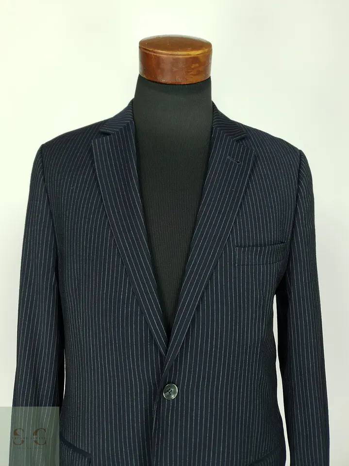 Blazer de Raya Diplomática en Pura Lana Finshley & Harding Talla SM 4