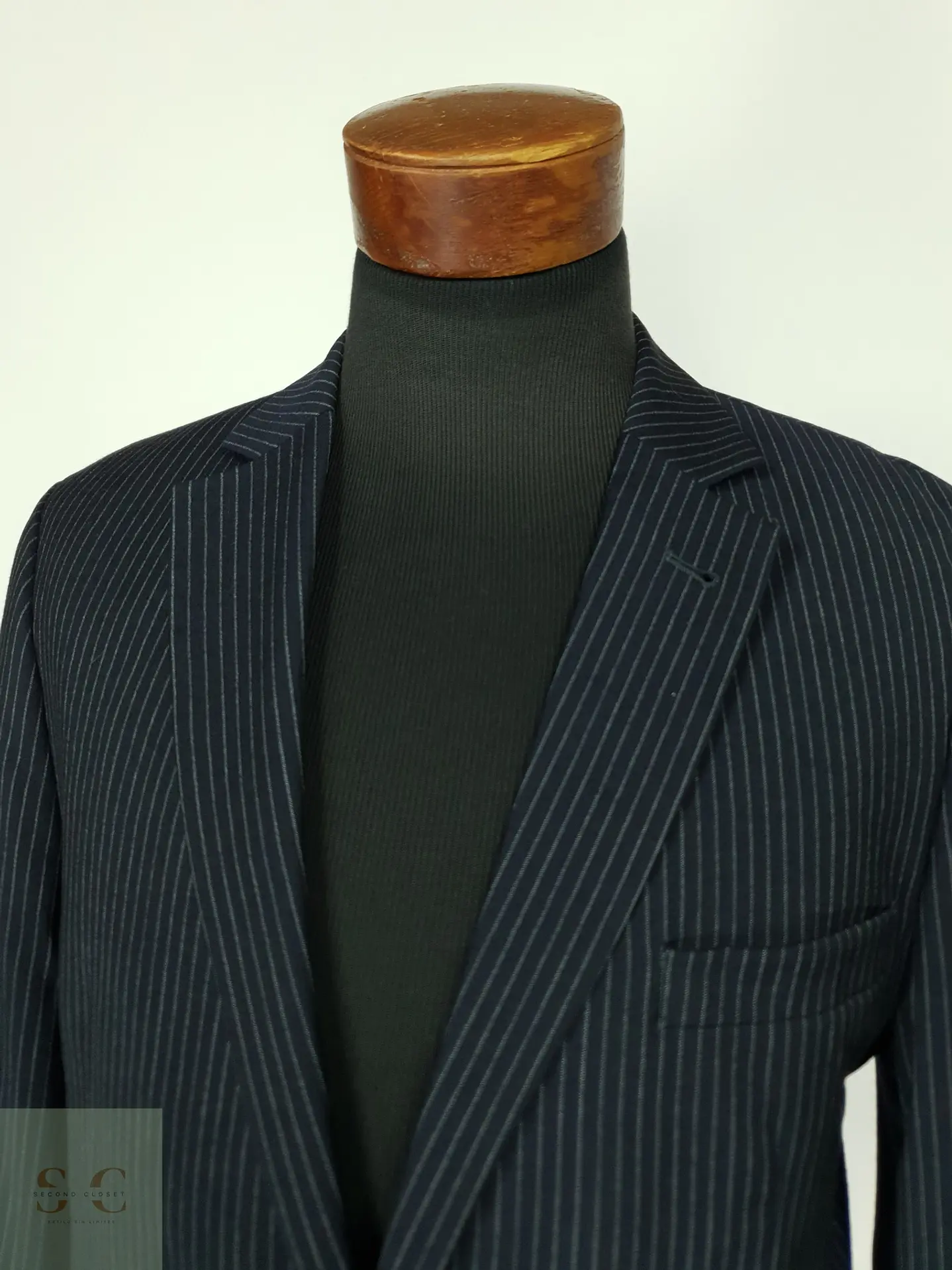 Blazer de Raya Diplomática en Pura Lana Finshley & Harding Talla SM 5