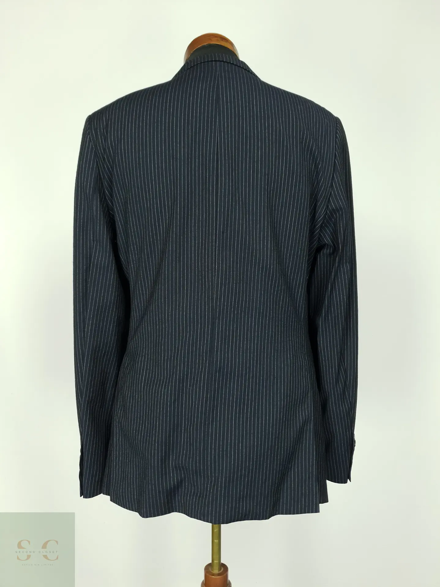 Blazer de Raya Diplomática en Pura Lana Finshley & Harding Talla SM 8
