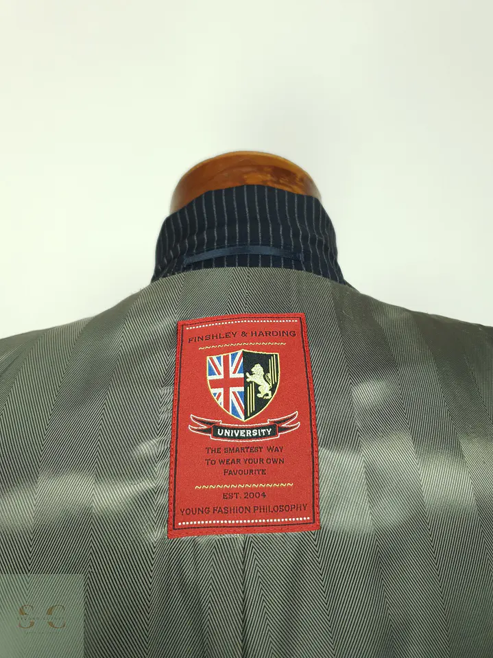 Blazer de Raya Diplomática en Pura Lana Finshley & Harding Talla SM 9