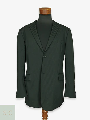 Blazer Formal de Trama Acanalada Clockhouse Talla XL