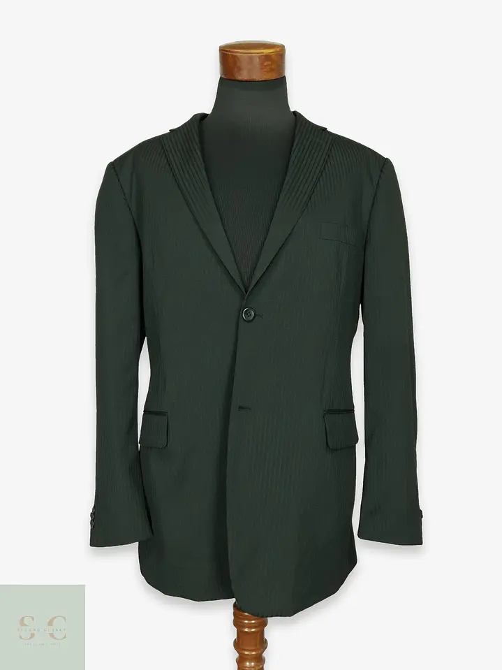 Blazer Formal de Trama Acanalada Clockhouse Talla XL 1