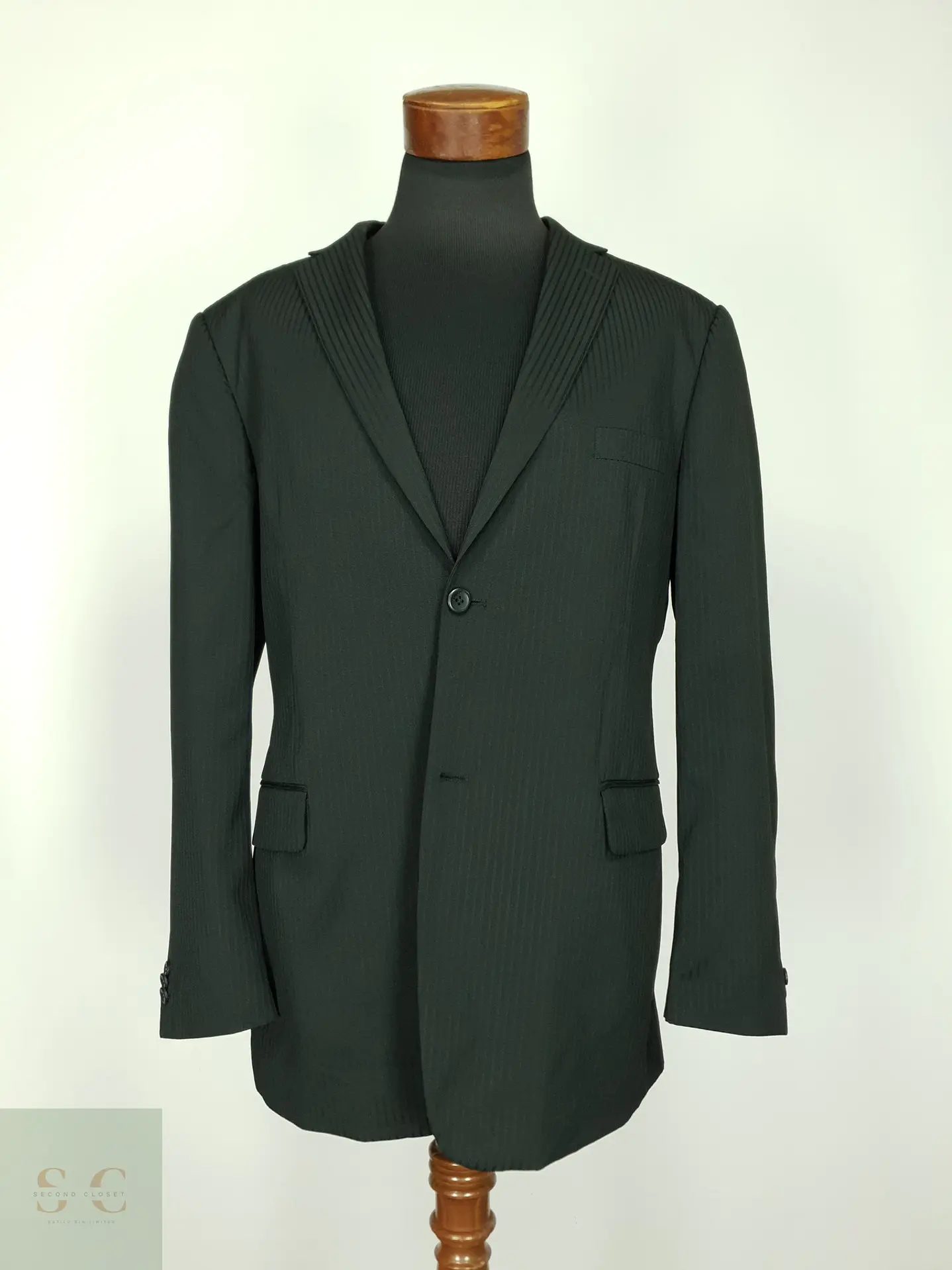 Blazer Formal de Trama Acanalada Clockhouse Talla XL 2