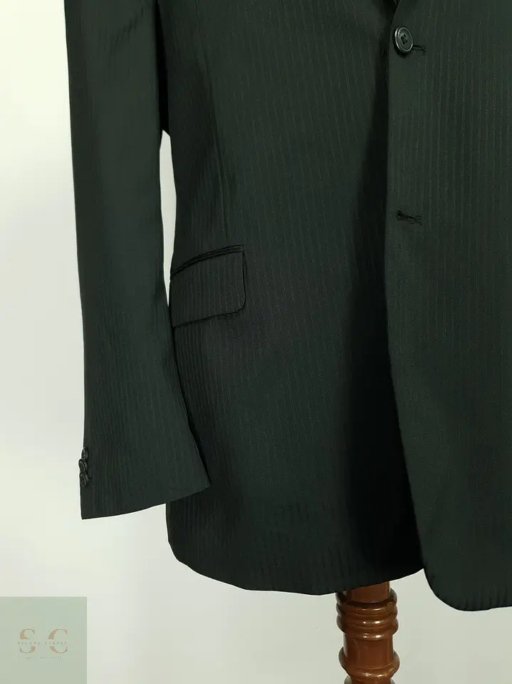 Blazer Formal de Trama Acanalada Clockhouse Talla XL 3