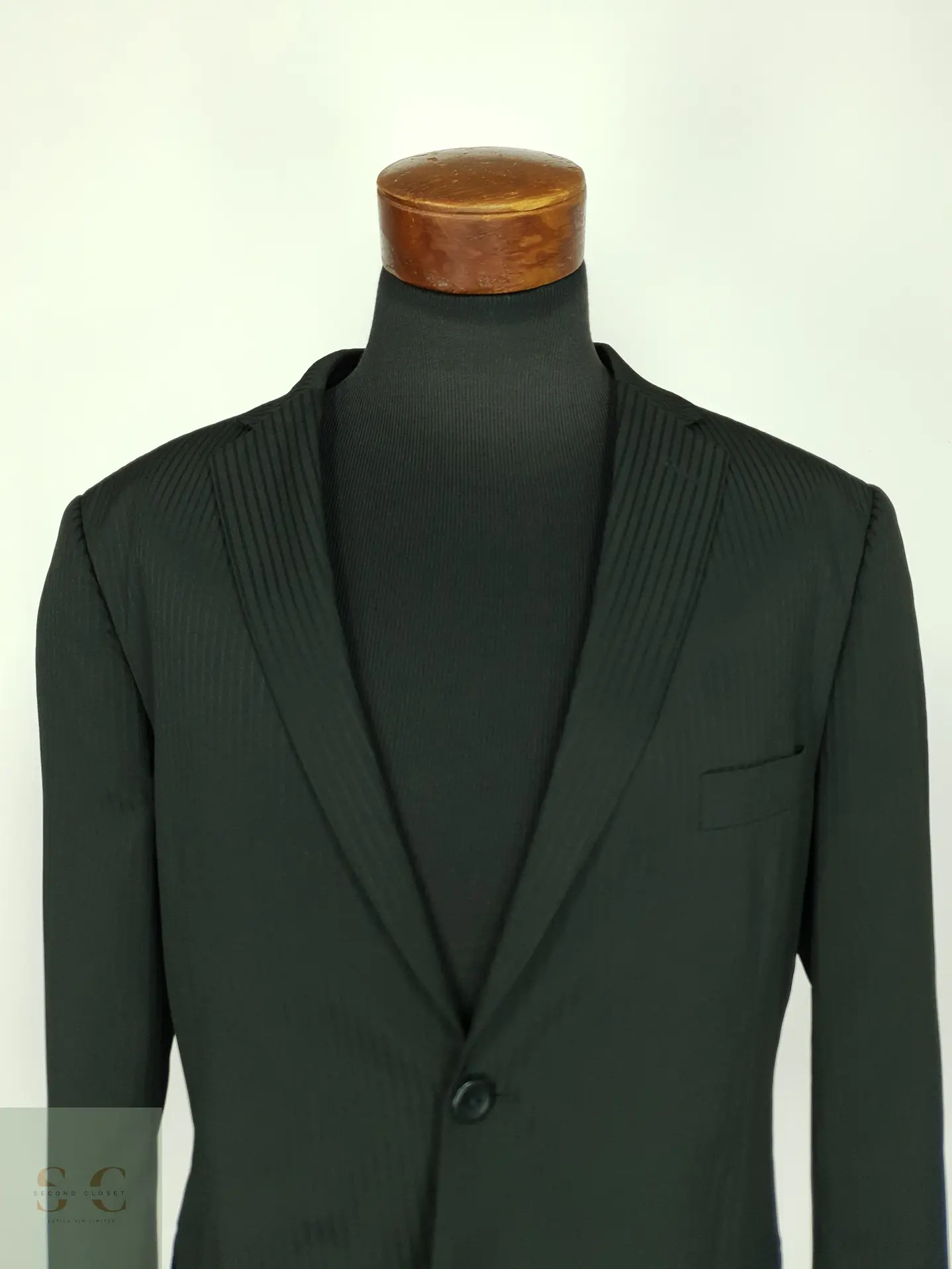 Blazer Formal de Trama Acanalada Clockhouse Talla XL 4