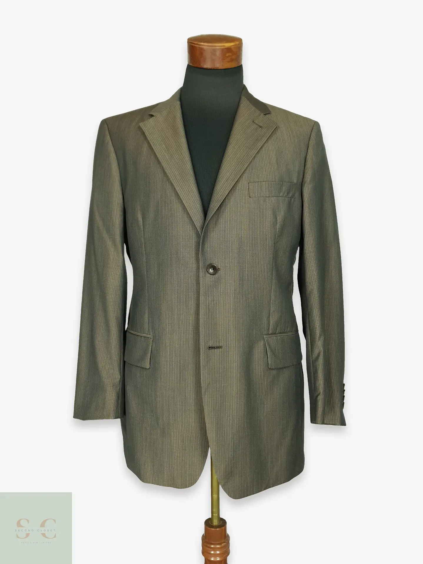 Blazer Sastre de Lana a Rayas Diplomáticas Roy Robson Talla M 1