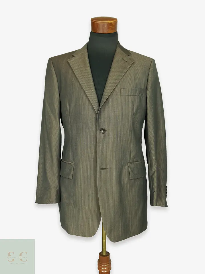 Blazer Sastre de Lana a Rayas Diplomáticas Roy Robson Talla M 1