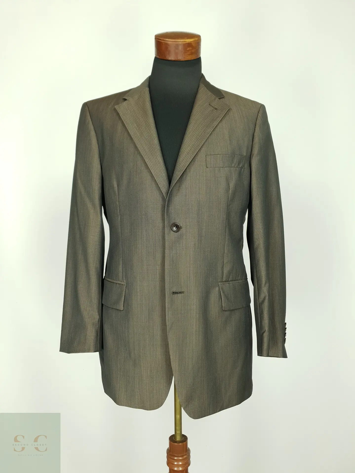 Blazer Sastre de Lana a Rayas Diplomáticas Roy Robson Talla M 2