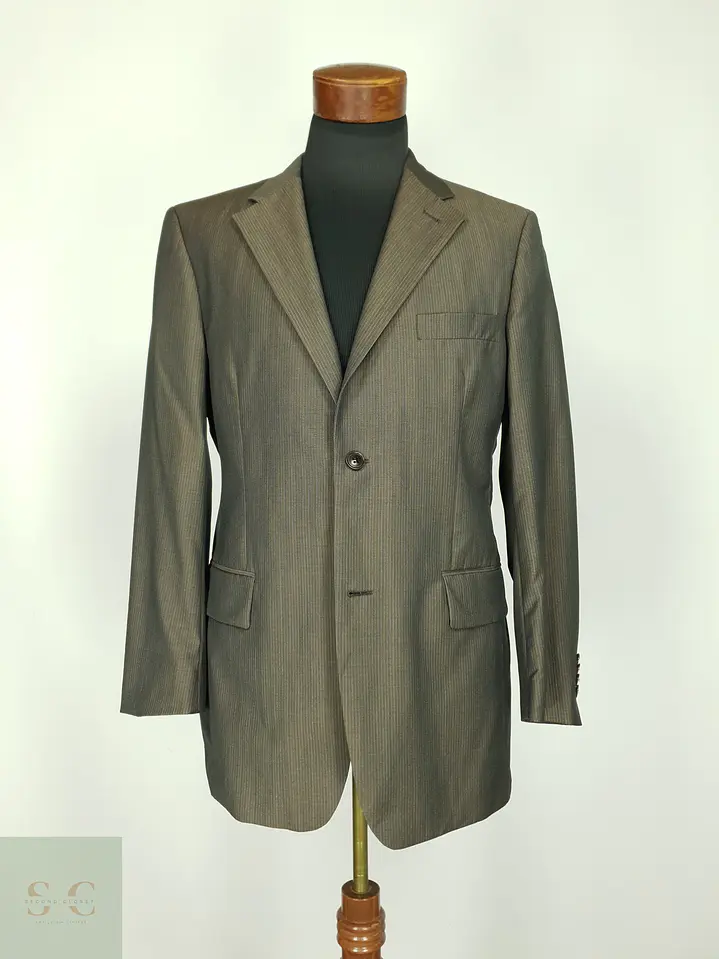Blazer Sastre de Lana a Rayas Diplomáticas Roy Robson Talla M 2